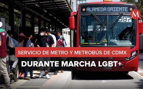 metro y metrobús cdmx estaciones cerradas por marcha lgbt 2022 grupo milenio
