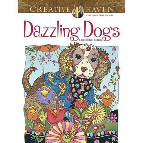 Книга Creative Haven Dazzling Dogs Coloring Book Sarnat Marjorie