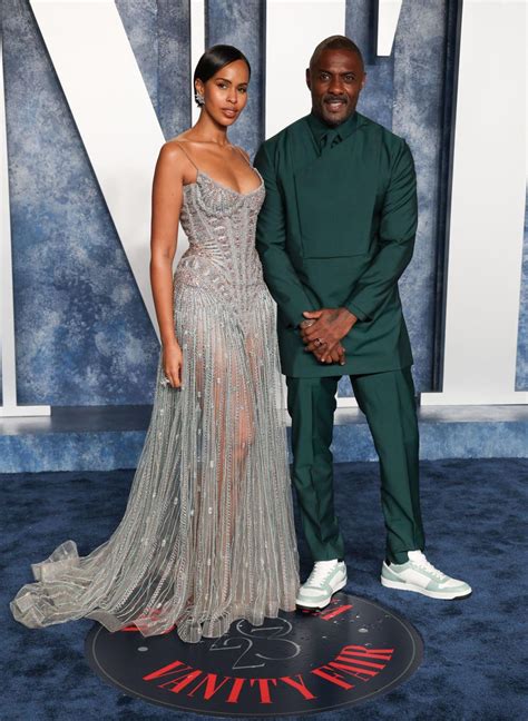 Sabrina Dhowre Elba And Idris Elba 2023 Vanity Fair Oscar Party In