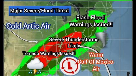 Major Severe Weather And Flood Threat Youtube