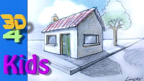 Step By Step How To Draw A 3d House Bornmodernbaby