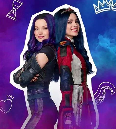 Mal And Evie Descendants3 Descendants2 Descendants Disney Dovecameron Sofiacarson Mal