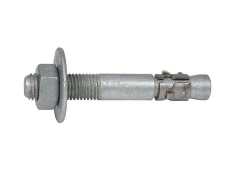 Hdg wedge anchor hot dipped galvanized wedge anchor with spring washer and flat washer. 3/8" x 2-1/4" Hot-Dipped Galvanized U.S. Made Thunderstud ...