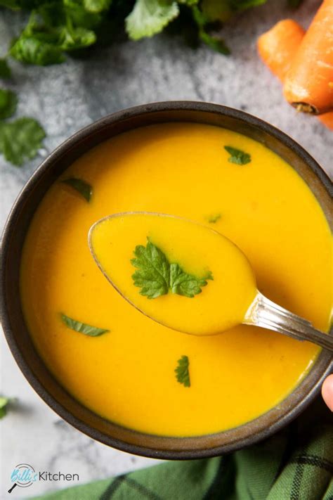 Carrot Ginger Soup With Coconut Milk Billis Kitchen
