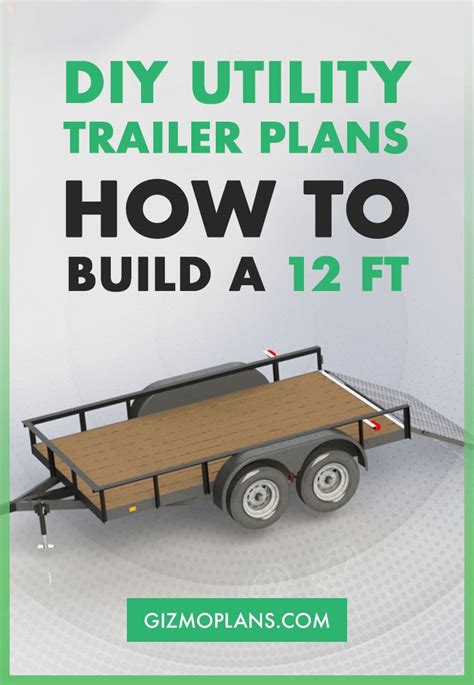 Get the guaranteed lowest price when you build your own rv, travel trailer, motorhome, toy hauler or fifth wheel at rv wholesalers. Double Axle 8x12 Utility Trailer Plans (PDF Download) | Utility trailer, Trailer plans, Trailer diy