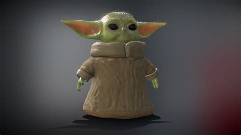 Baby Yoda Free 3d By Oscar Creativo Download Free 3d Model By Oscar