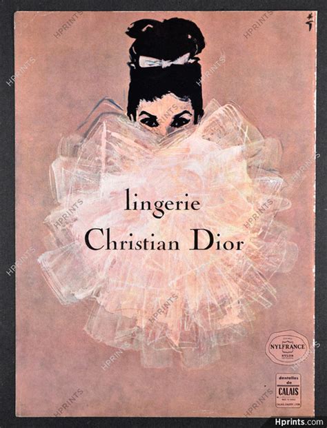 Christian Dior Lingerie Ren Gruau Lingerie Version A