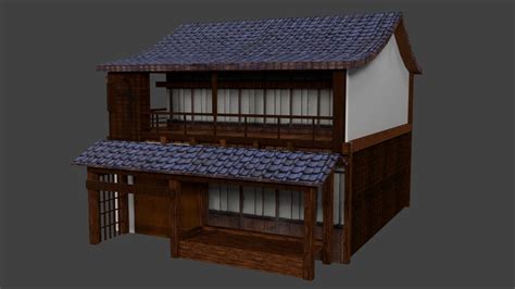 Japanese Country House Free 3d Model In Buildings 3dexport