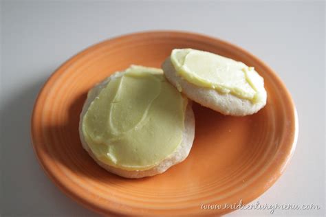 I made these lemon cookies twice. Frosted Lemon Sugar Cookies - The 10 Days of Vintage Christmas Cookies | The Mid-Century Menu