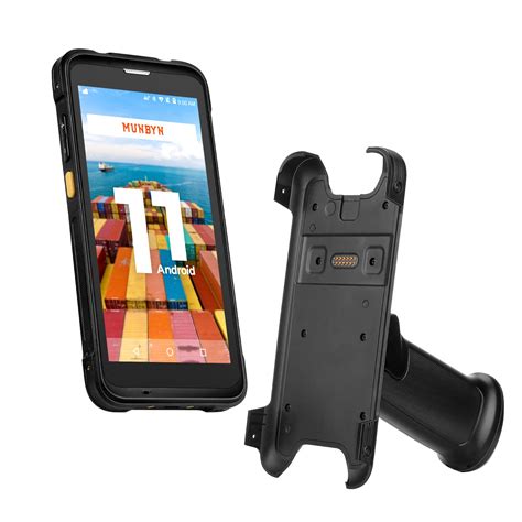 Buy 2022 New Android Barcode Scanner With Pistol Grip Android 11 Wi Fi 6 Munbyn Mobile