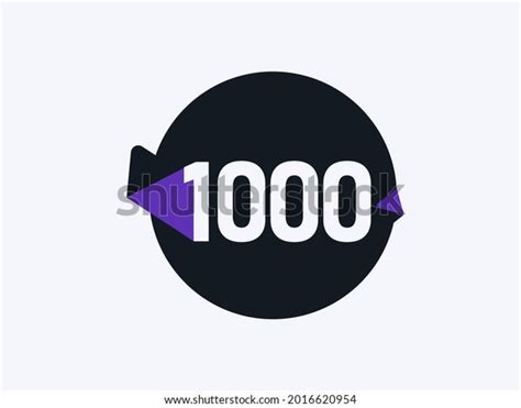 Number 1000 Logo Icon Design Vector Stock Vector Royalty Free