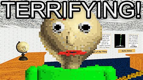 Baldi S Basics Gameplay TERRIFYING BALDI JUMPSCARE YouTube