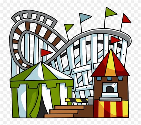 Roller Coaster Rollercoaster Clip Art Hostted Amusement Park Clip Art