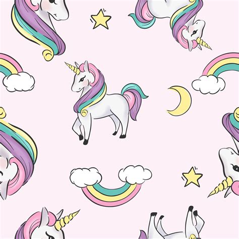 Huge library of stunning, high quality, royalty free stock images. unicorn cartoon illustration seamless pattern - Download ...