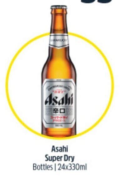 Asahi Super Dry Bottles 24x330ml Offer At Big W