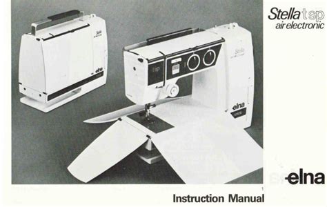 Elna Stella Tsp Air Electronic Instruction Manual Printed Beccles