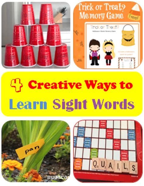 4 Creative Sight Word Learning Activities Moms Library