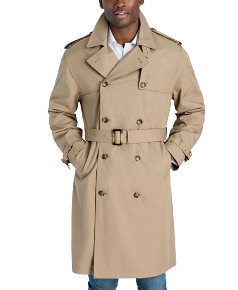 London Fog Mens Classic Fit Double Breasted Trenchcoat And Reviews