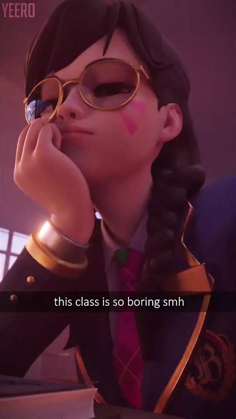 D Va Using Her Phone In Class Because She Is Bored Porn 79 XHamster