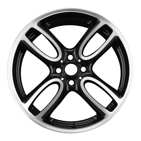 2012 Mini Cooper Wheel 18 Machined Gloss Black Aluminum 4 Lug W99918m