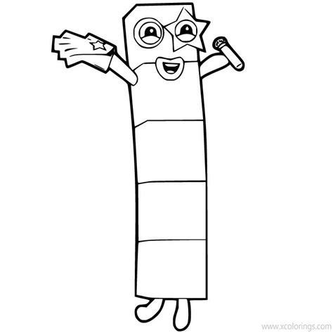 Number Blocks Coloring Pages 5