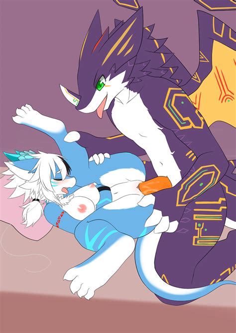 Rule 34 2016 Aluka Dragoon86 Animated Anthro Breasts Dragon Duo Female Hi Res Legs Up Male