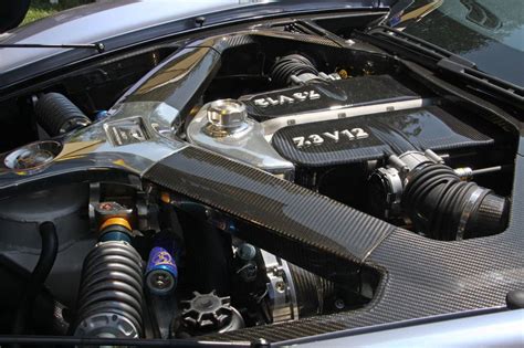 Aston Martin 0ne 77 Engine Bay Glitzing In Carbon Fiber Cooooor