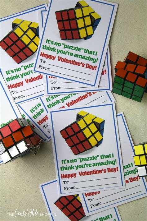 Rubiks Cube Valentine Printable Printable World Holiday