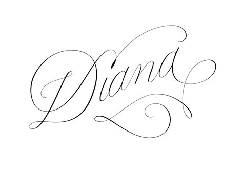 Tatuajes de letras para que encuentres el diseño que necesitas y el tatuador adecuado. Diana calligraphy | Diseños de letras, Tatuajes de nombres, Firmas personales