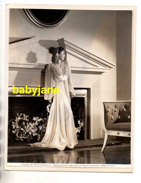 Barbara Stanwyck Original 8x10 Photo Gown By Edith Head 1941 The Lady Eve 3925234824