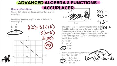 Accuplacer Advanced Algebra Functions Part Youtube