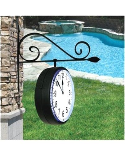 Astonishing Patio Outdoor Clock Large Inspiration Source