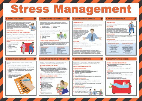 Stress Management Poster Visual Guide For Coping Strategies And