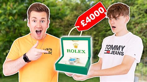 Surprising My Brother With A £4000 Rolex Watch Prank Youtube