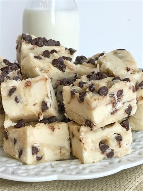 Chocolate Chip Cookie Dough Fudge Food And Drink