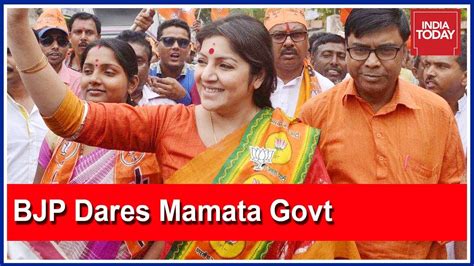 Those Trying To Stop Bjps Rath Yatra In West Bengal Will Be Crushed Locket Chatterjee Youtube
