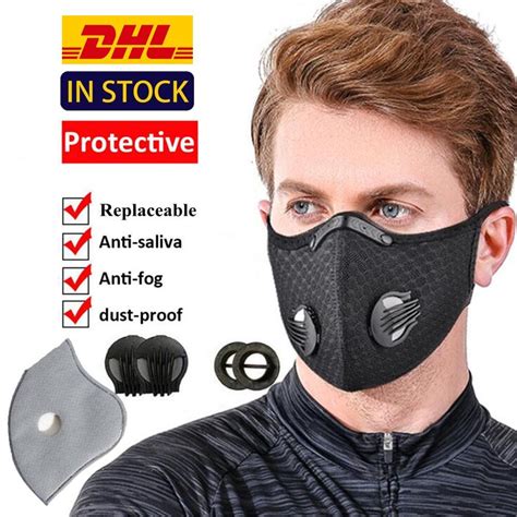 2020 Dhl Cycling Face Mask Dust Proof Mesh Mouth Masks