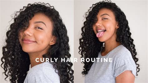 How To Reduce Frizz My Curly Hair Routine Youtube