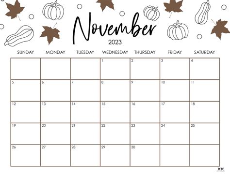 November 2023 Calendar Free Printable Get Latest Map Update