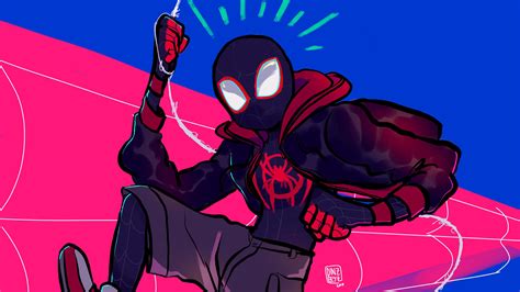 1920x1080 Art New Miles Morales Laptop Full Hd 1080p Hd 4k Wallpapers