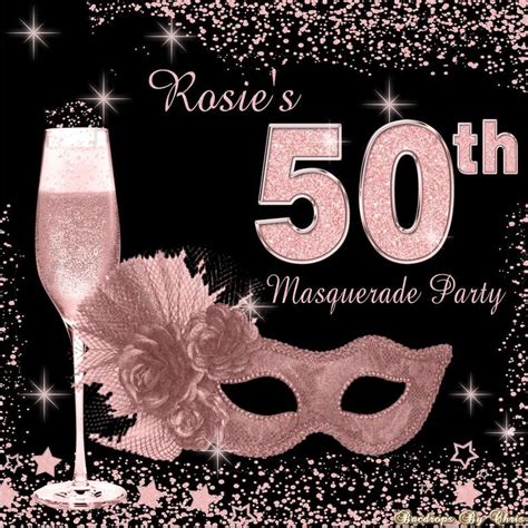 Masquerade Rose Gold Backdrop Masquerade Step And Repeat Etsy 50th