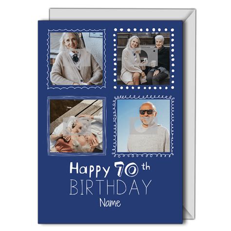Personalised Cards And Ts Online 70th Birthday Card Personalised