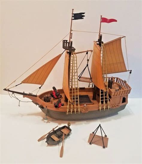 Vintage Playmobil Pirate Ship Geobra L X H X W Playmobil