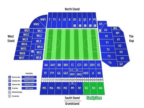 Hillsborough Stadium Seating Plan