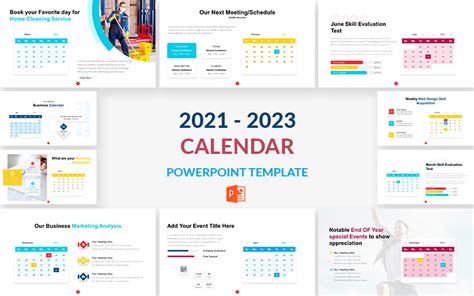 Plantilla De Powerpoint Calendario 2021 2023
