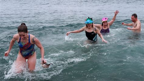Canadians Brave Icy Waters In Annual Polar Bear Dip Ctv News