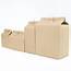 Thick Brown Kraft Paper Folding Gift Box With Rectangular Window Lace 