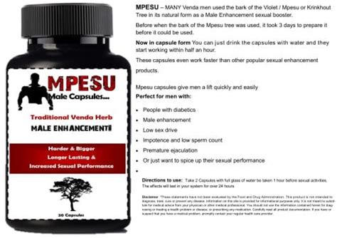 Other Supplements And Nutrition Mpesu Venda Male Enhancement Was Sold