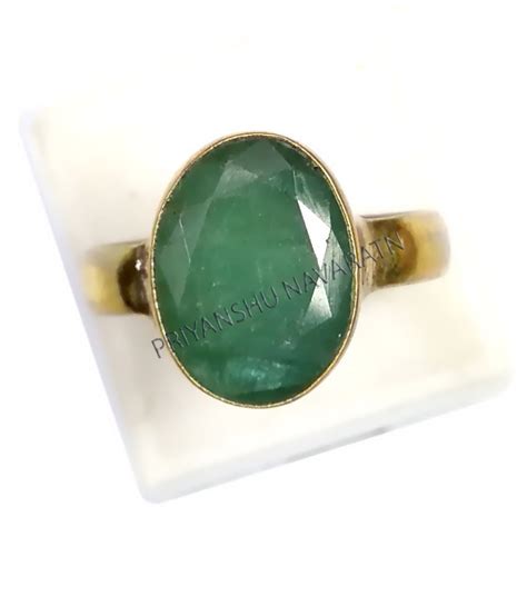 Zambian Lab Certified 525 625 Ratti Emerald Panna Ring 100