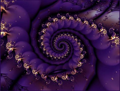 Purple Waves Fractal Art By Felifee Via Deviantart Fractal